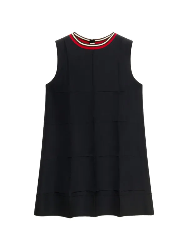 Marni Pleated Sleeveless Mini Dress in Black