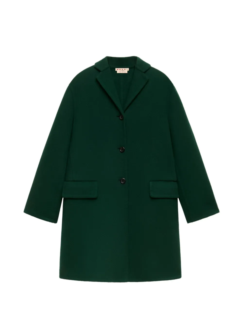 Marni single-breasted coat - Grün