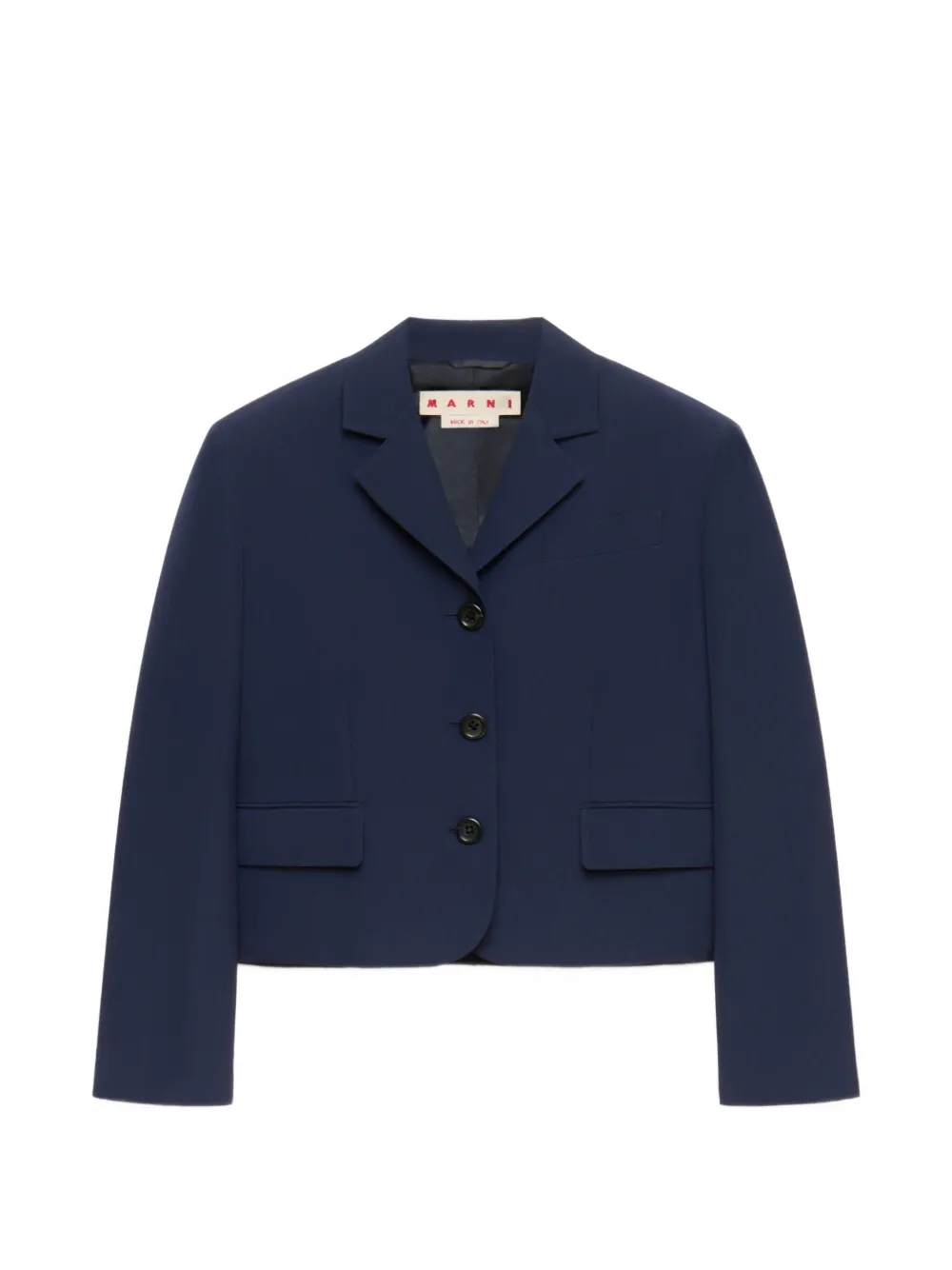 Marni deep blue techno wool jacket