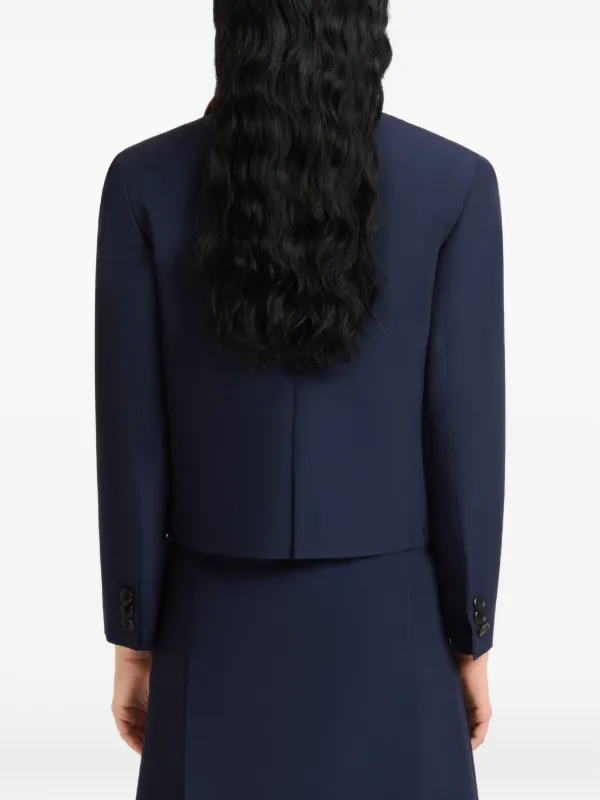 Marni テクノウールジャケット | ブルー | FARFETCH JP