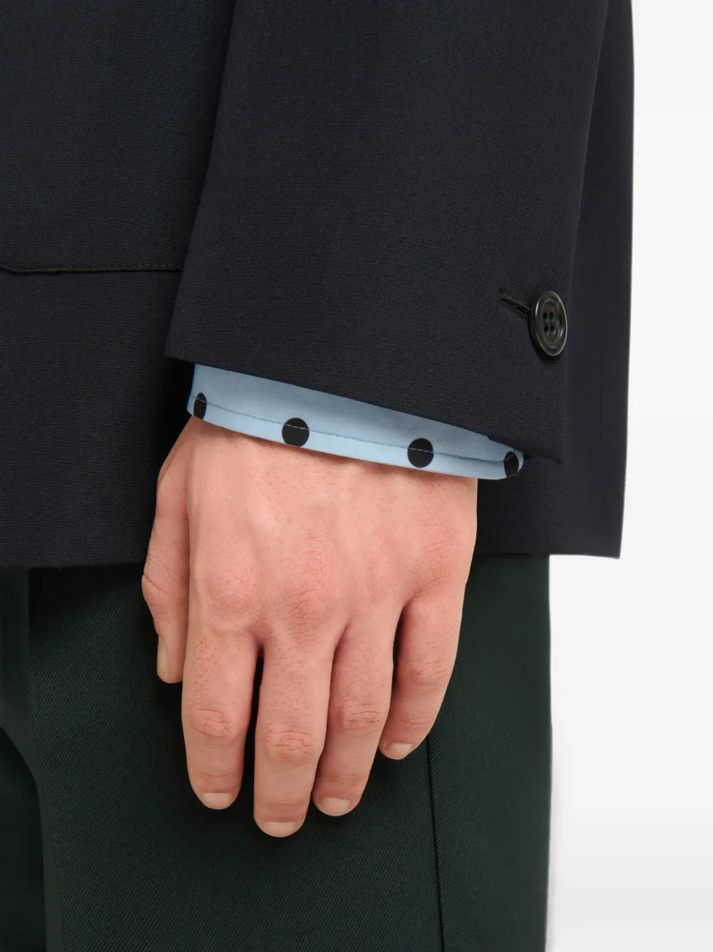 Marni Blazer met enkele rij knopen Blauw