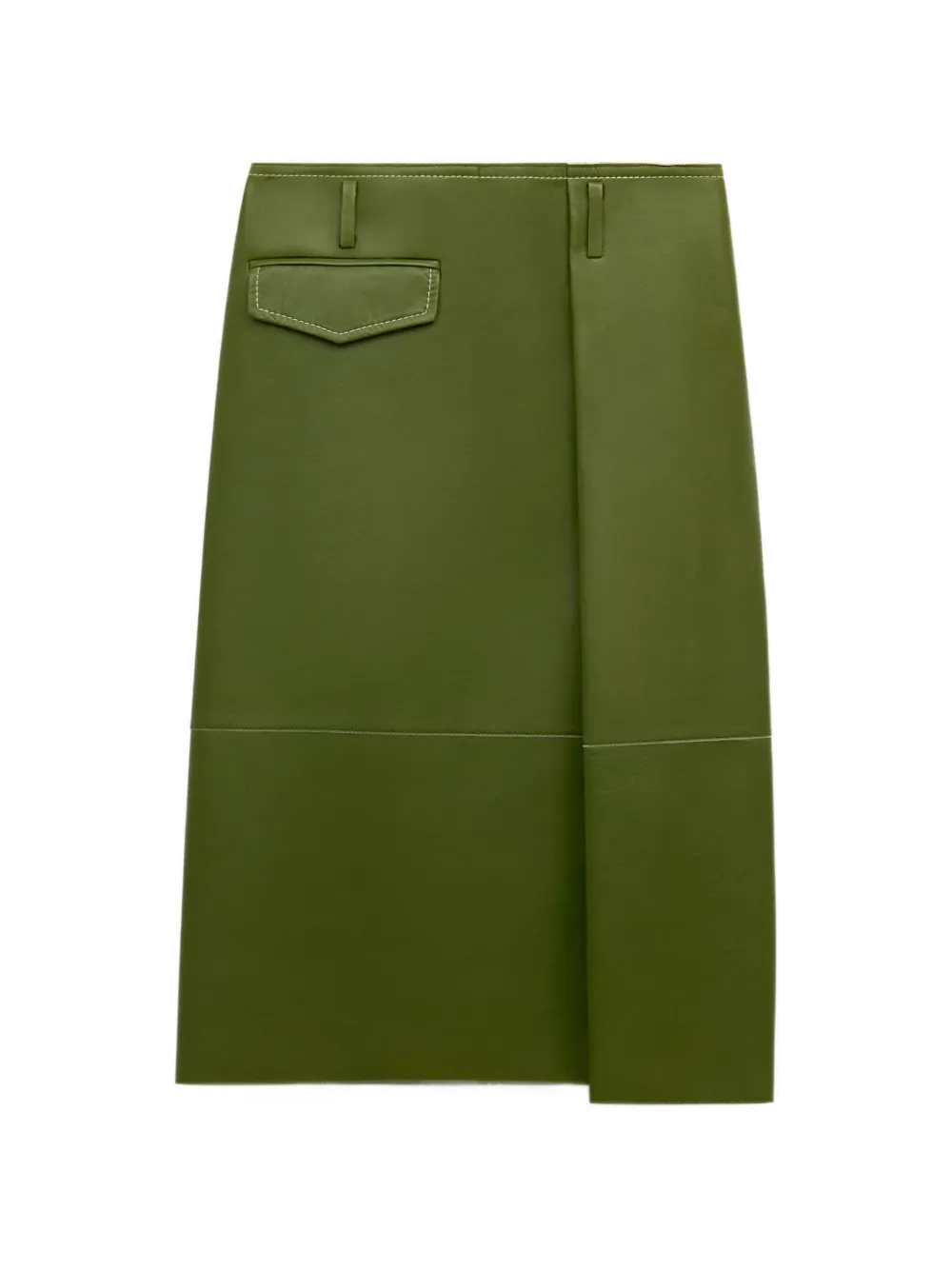 Marni Nappaleren midi-rok met zak Groen