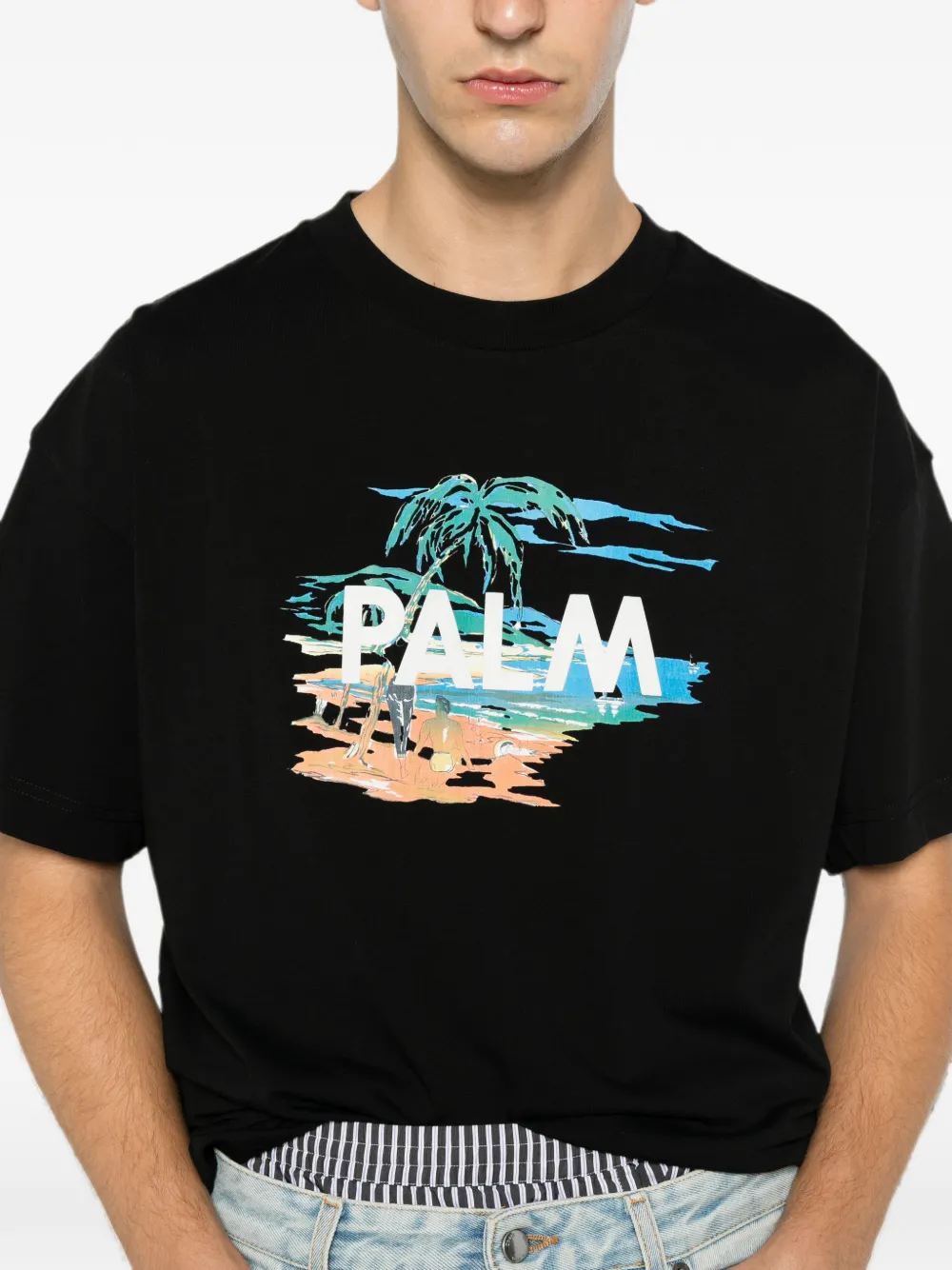 Palm Angels T-shirt Zwart