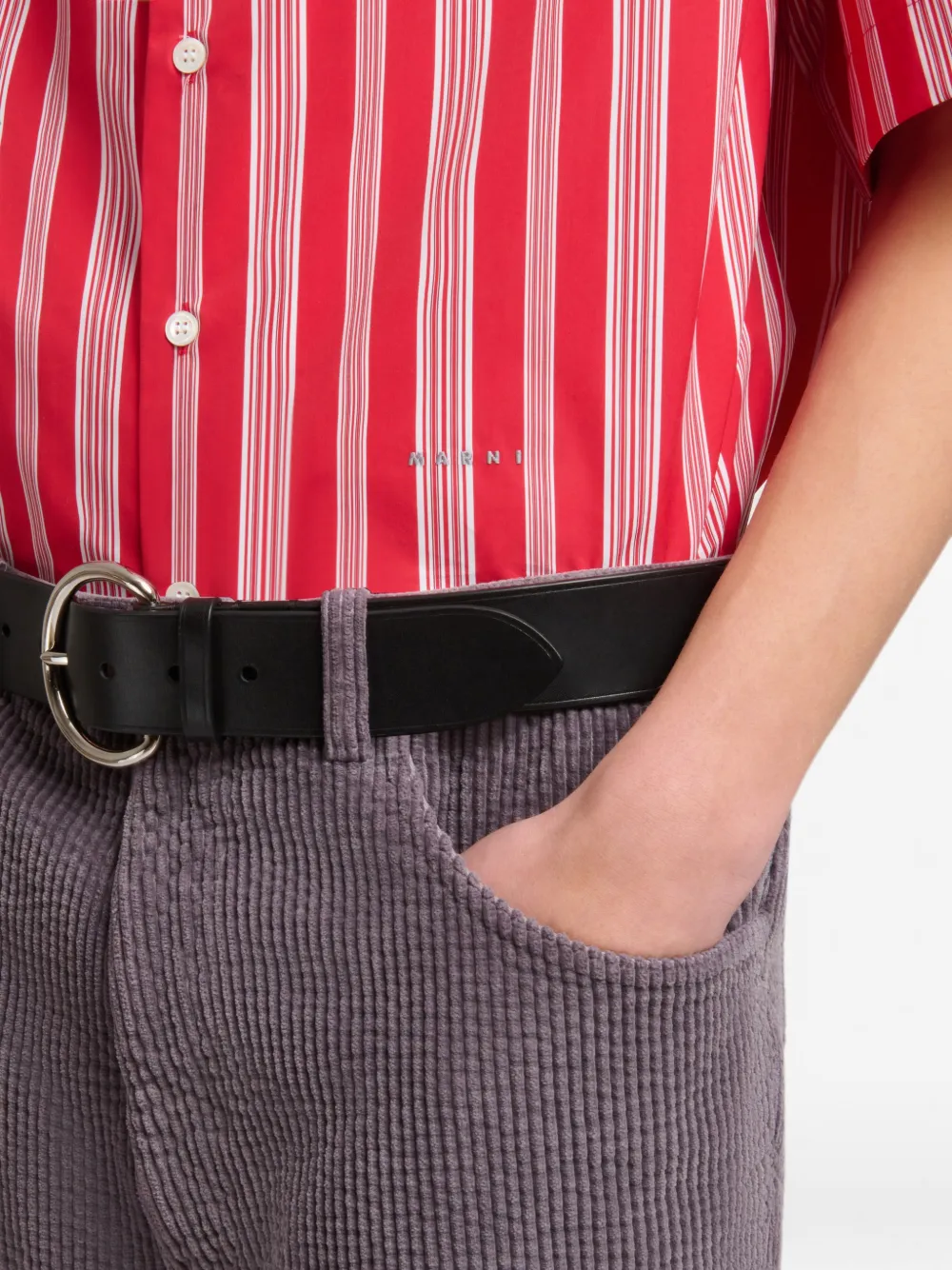 Marni Gestreepte blouse Rood