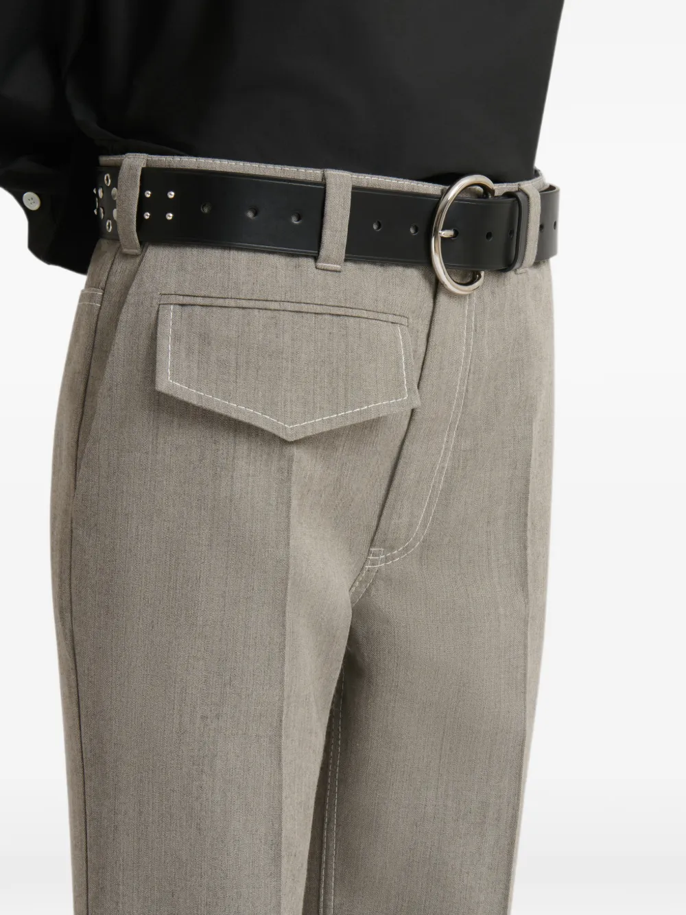 Marni Wollen broek met zak Grijs