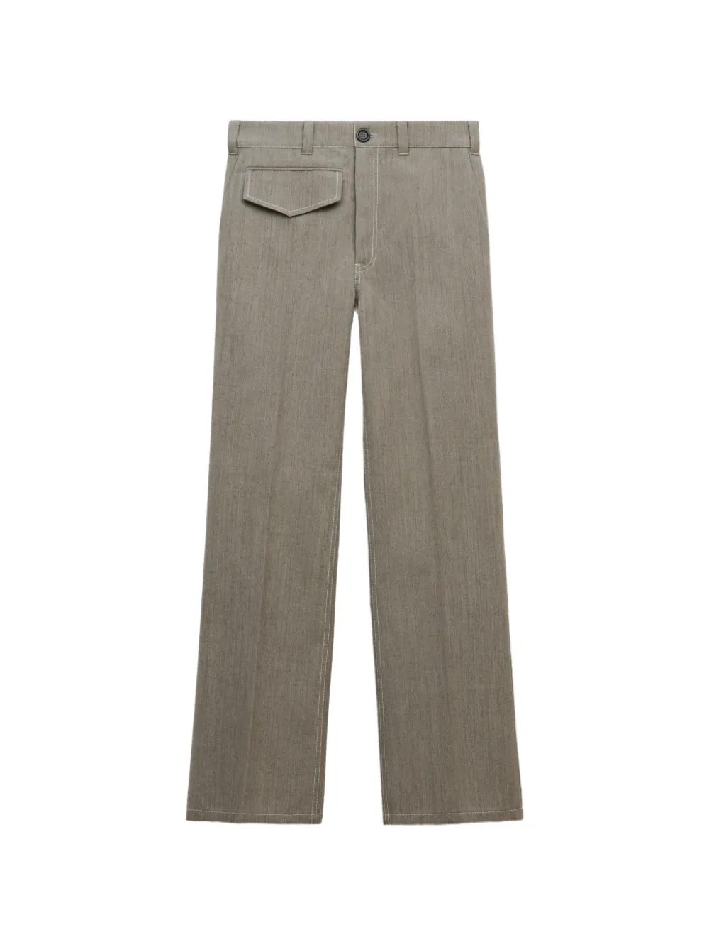 Marni gray wool pants with pocket - Grigio