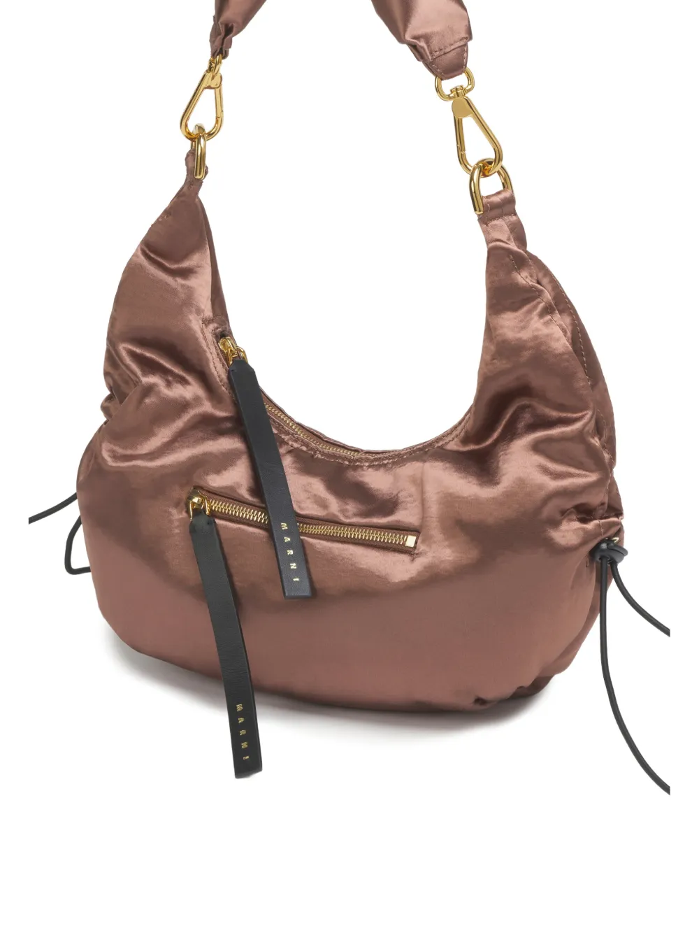 Marni Gesmockte schoudertas Bruin