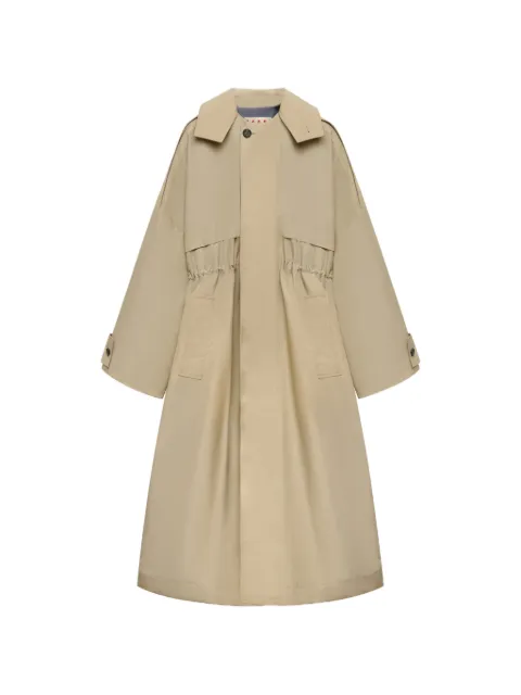 Marni belted storm-placket trench coat