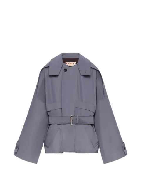 Marni grey nylon blouson with belt