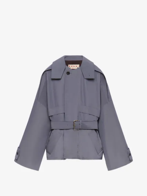 Marni grey nylon blouson with belt