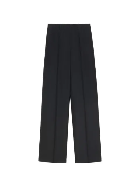 Marni black wool wide-leg trousers