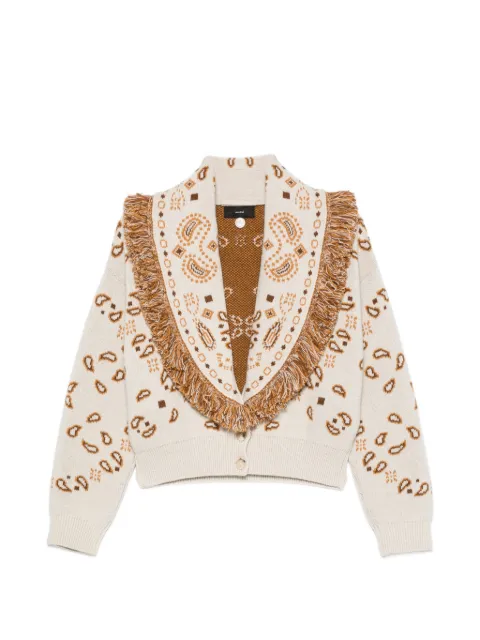Alanui paisley-pattern fringed jacket