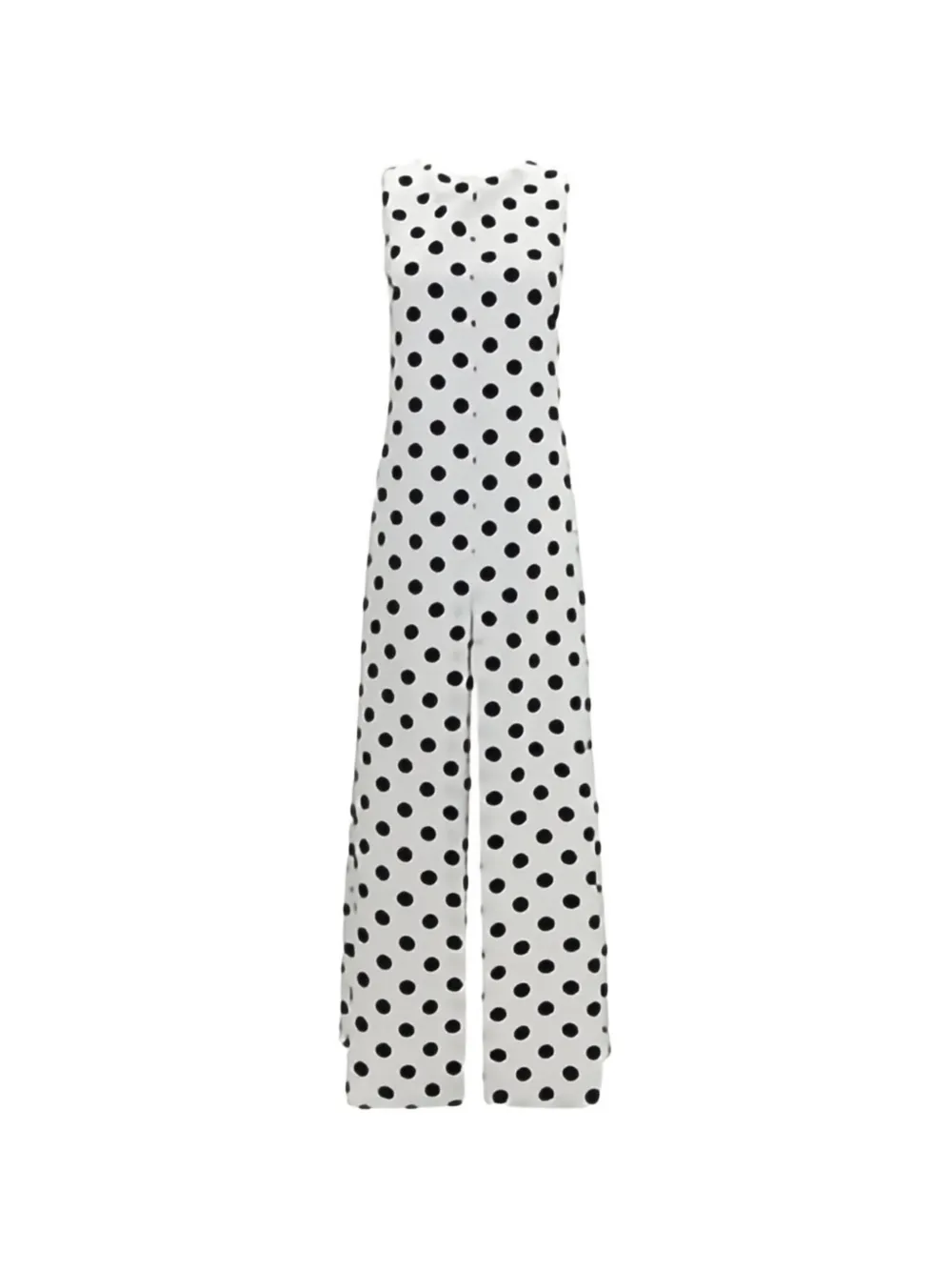 Sa Su Phi Tuxedo Polka-dot Maxi Dress In Multi