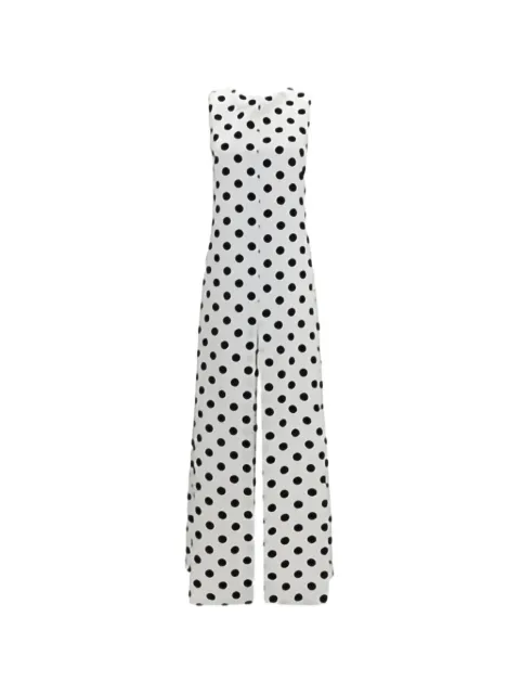 SA SU PHI Tuxedo polka-dot maxi dress