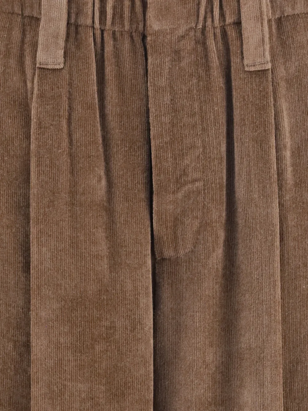 Brunello Cucinelli Ribfluwelen plooibroek Bruin