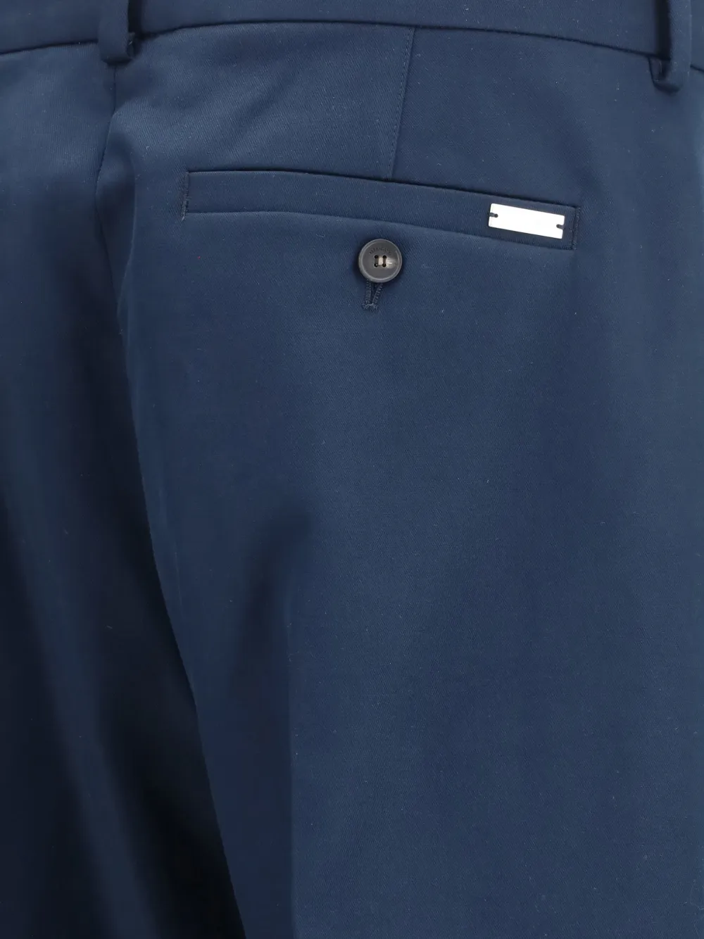Ferragamo Pantalon met asymmetrische knoop Blauw