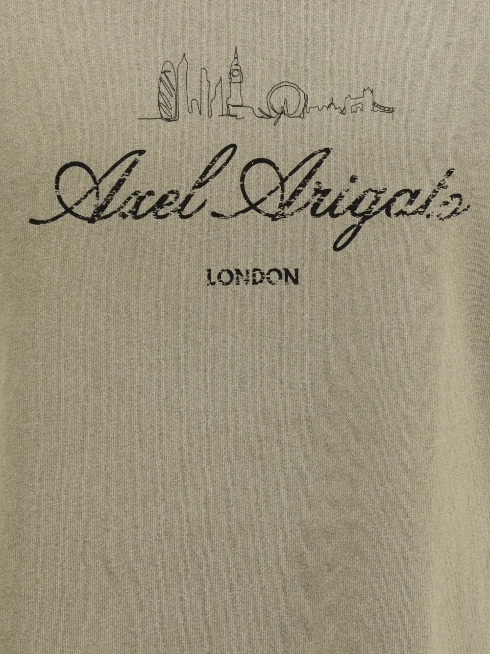 Axel Arigato T-shirt met logo Beige