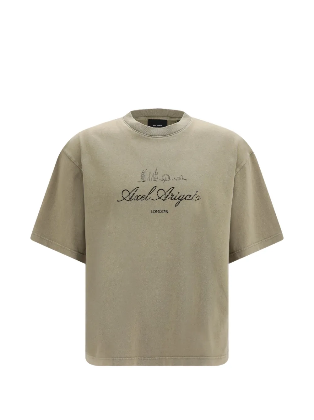 Axel Arigato logo-print washed T-shirt - Toni neutri
