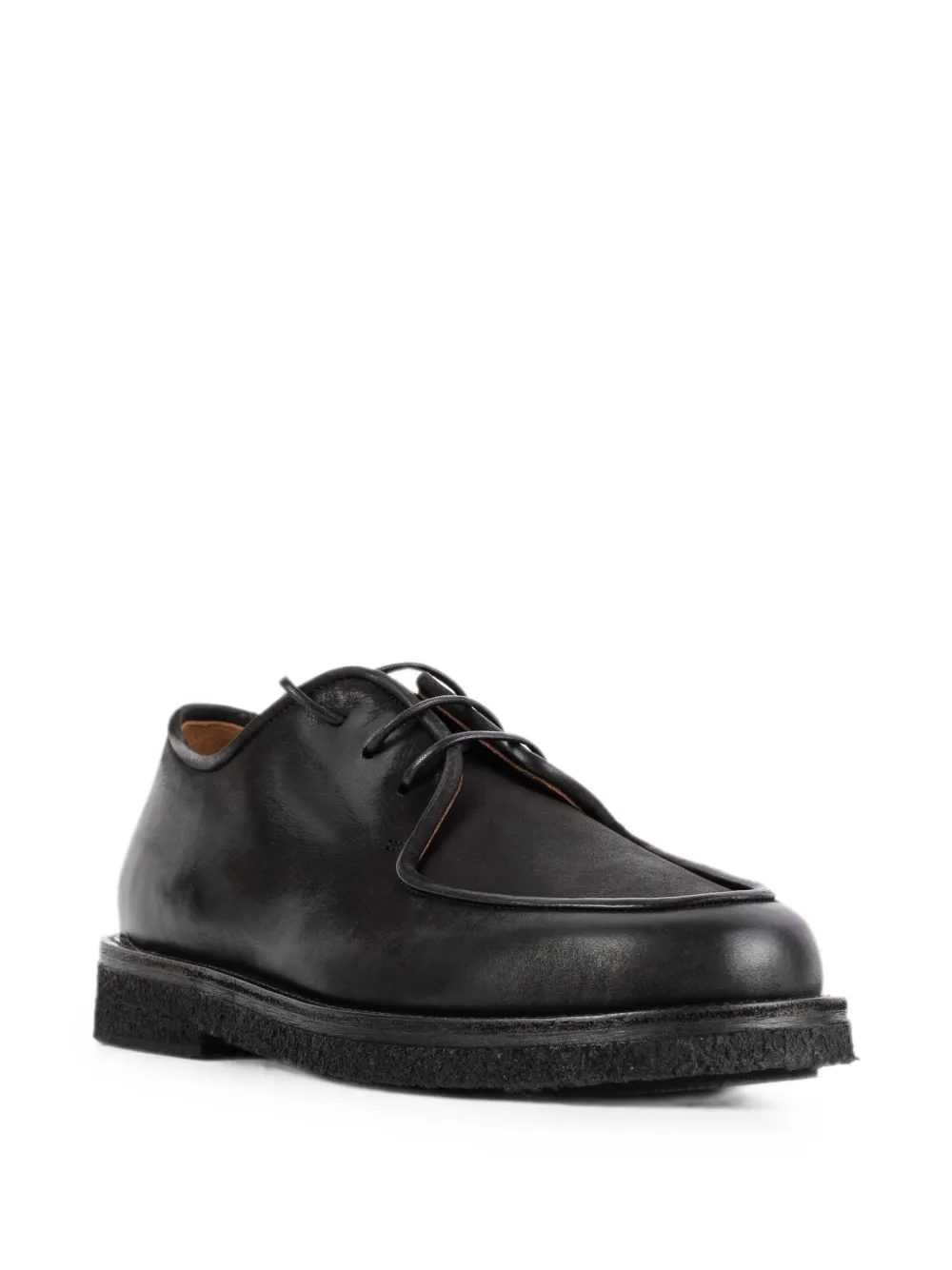 Marsèll Moccar leather derby shoes Zwart