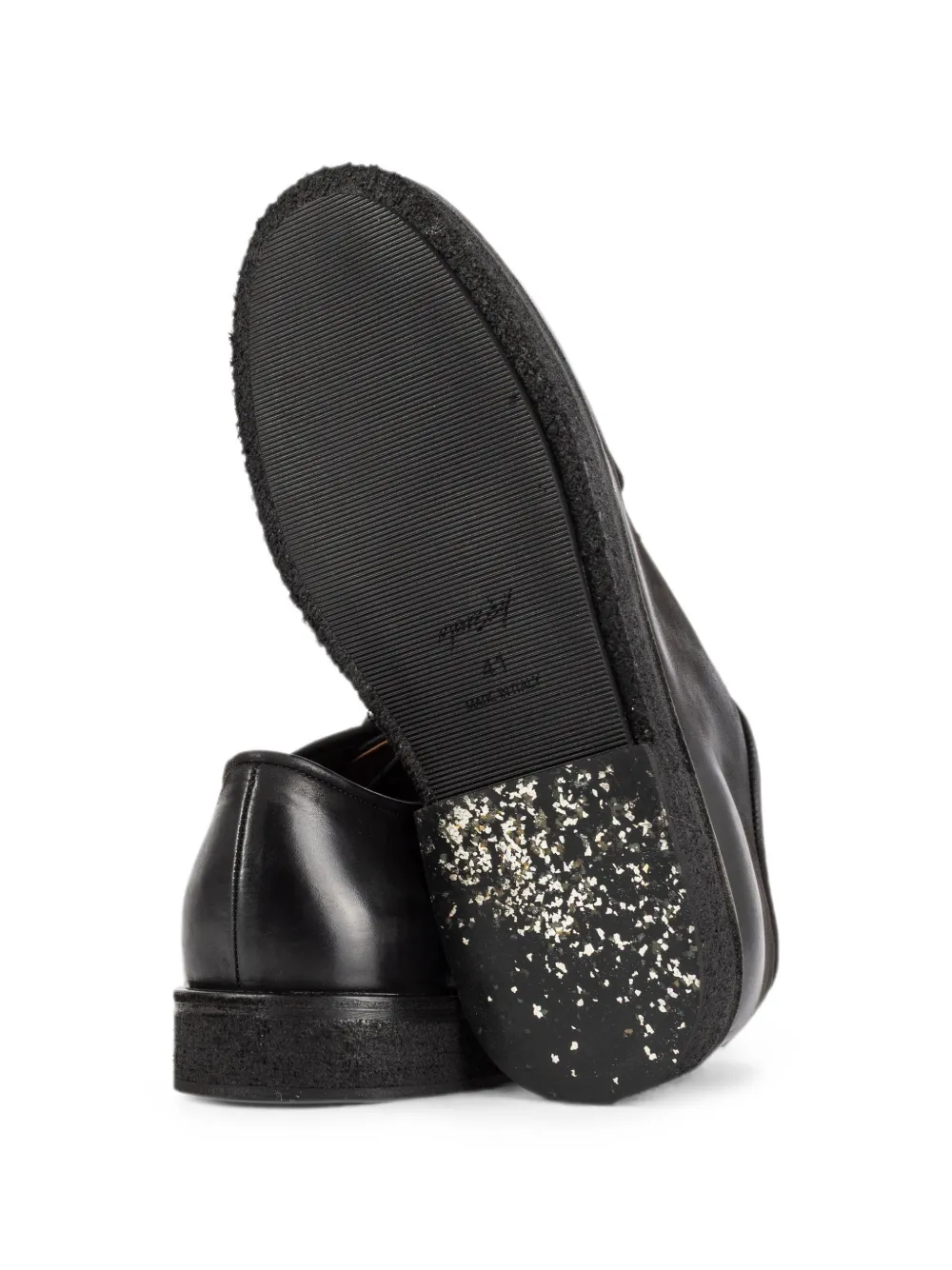 Marsèll Moccar leather derby shoes Zwart