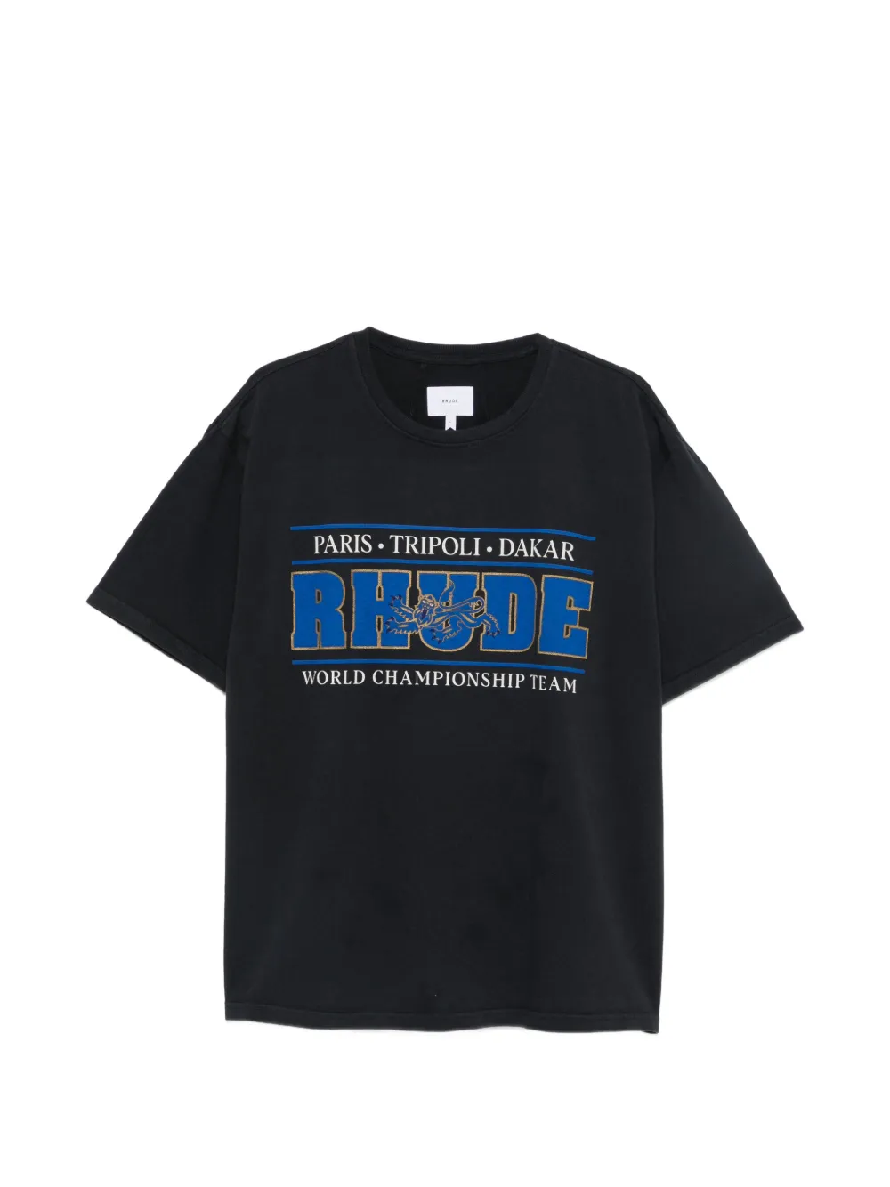 RHUDE logo-print short-sleeve T-shirt - Nero