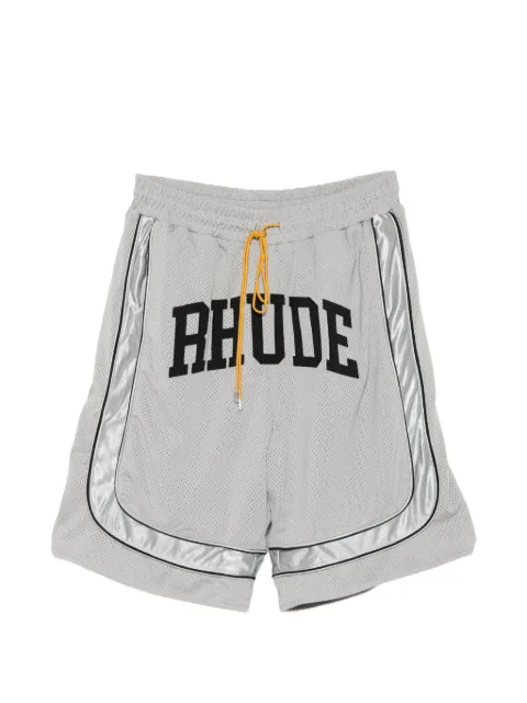 RHUDE logo-print shorts
