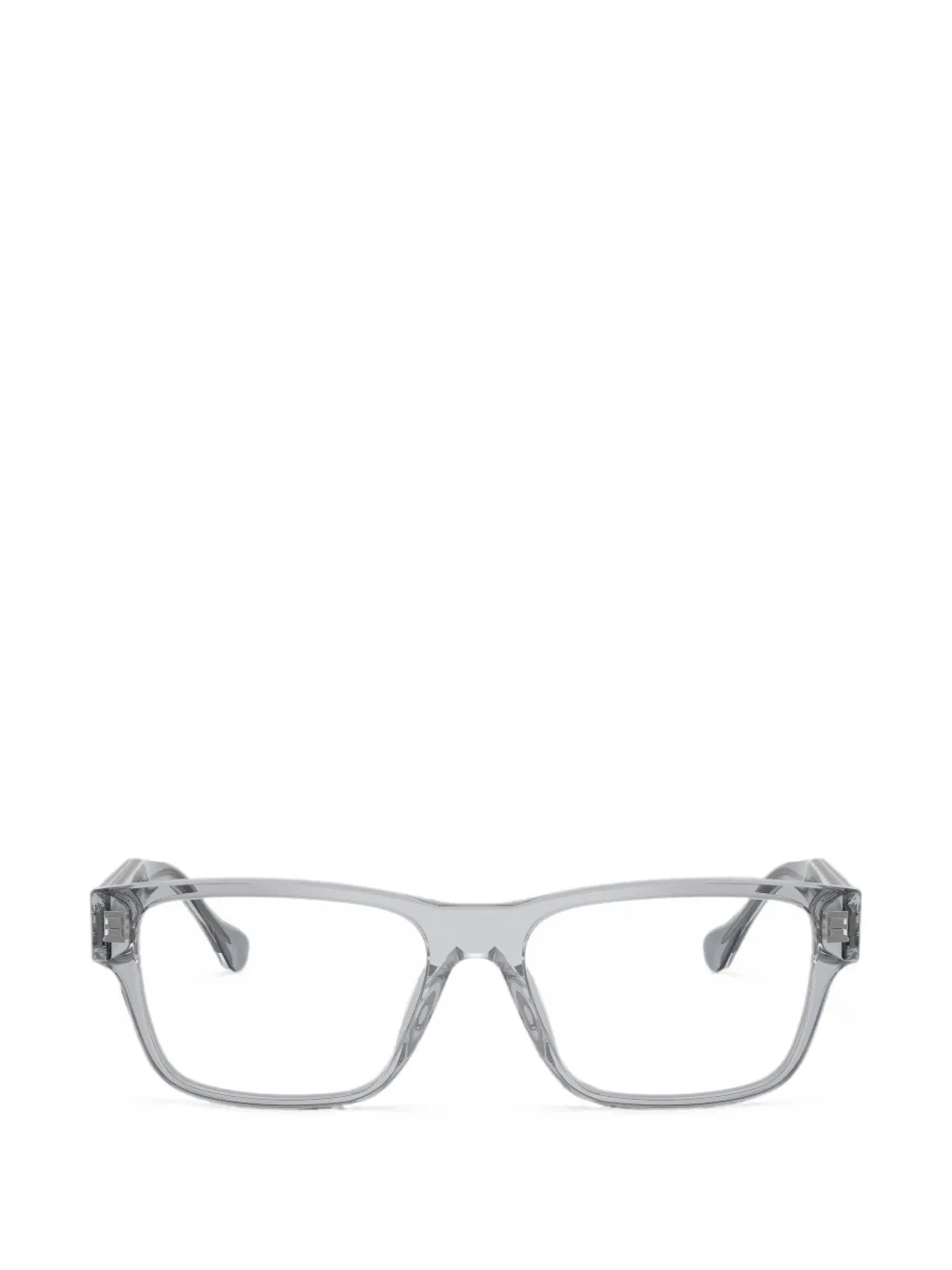 Versace Eyewear Medusa Greca rectangle-frame glasses - Grau