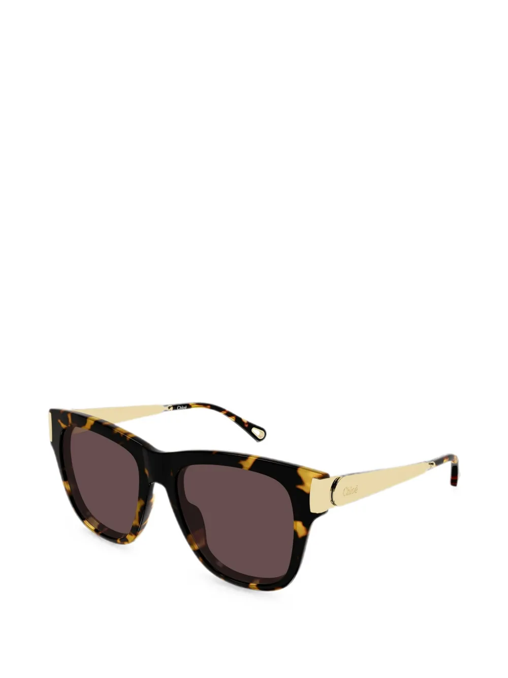 Chloé Eyewear Holly zonnebril met vierkant montuur Bruin