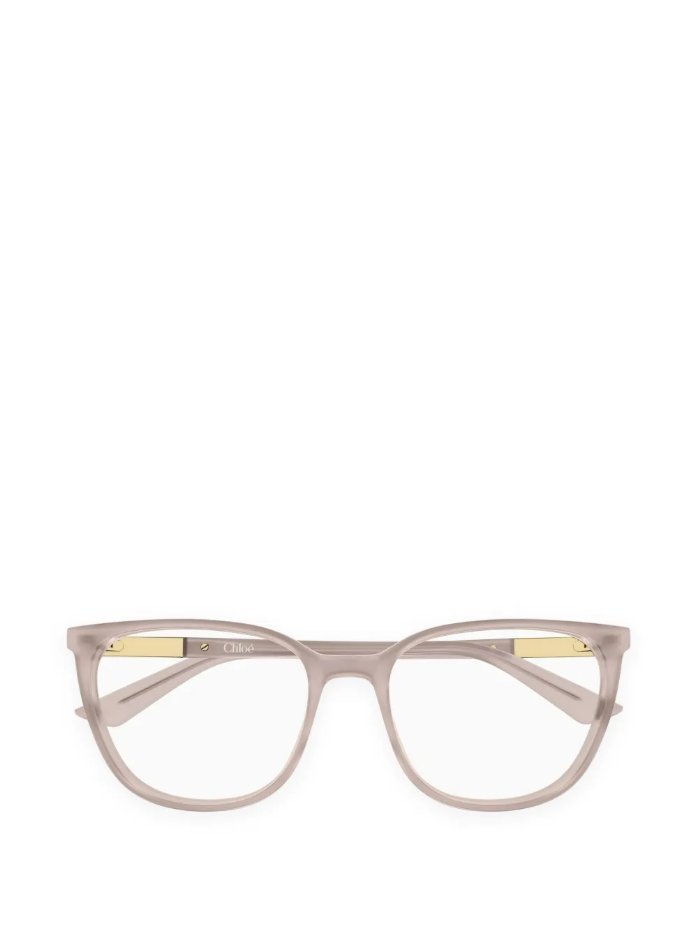 Chloé Eyewear Occhiali cat-eye con logo - Toni neutri