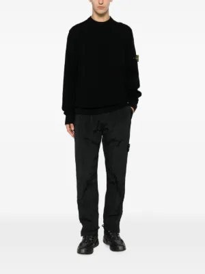 Stone Island ワッフルニット セーター | ブラック | FARFETCH JP