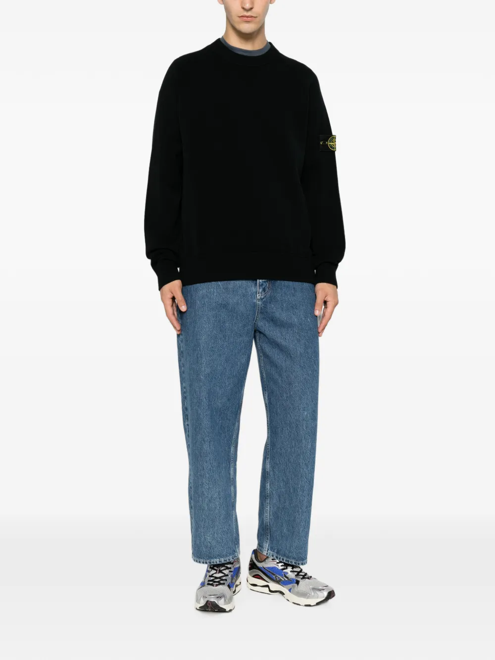 Stone Island Trui met raglan mouwen Zwart