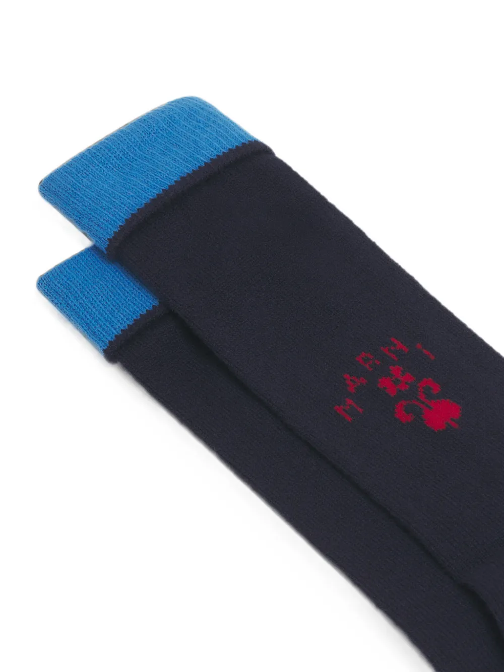 Marni Sokken met geborduurd logo Blauw