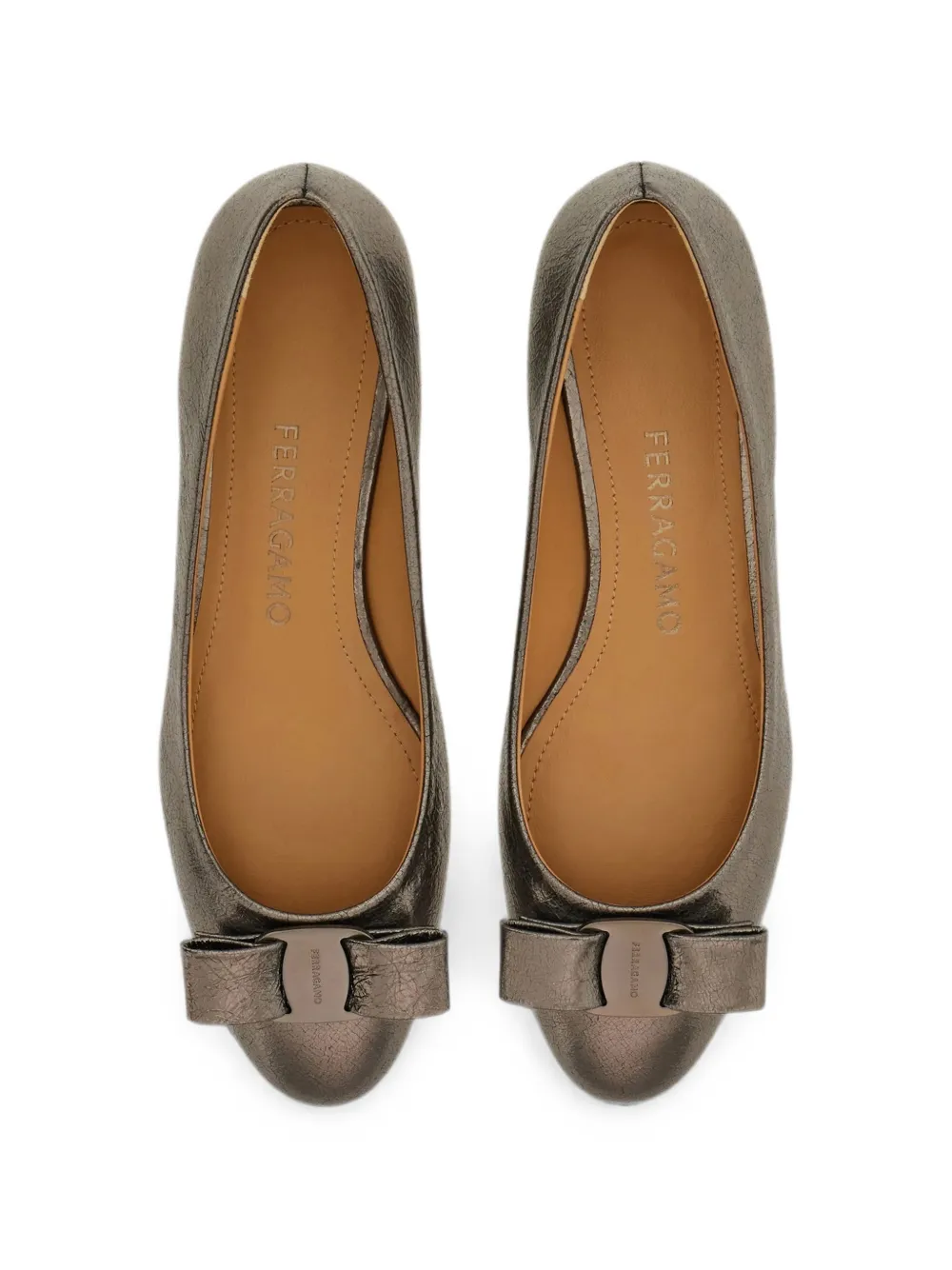 Ferragamo Varina bow pumps Grijs