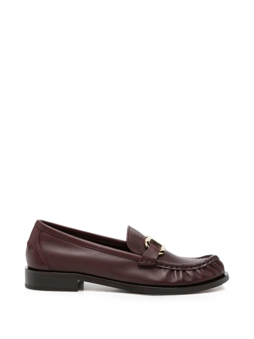Ferragamo Gancini-plaque loafers - Rosso