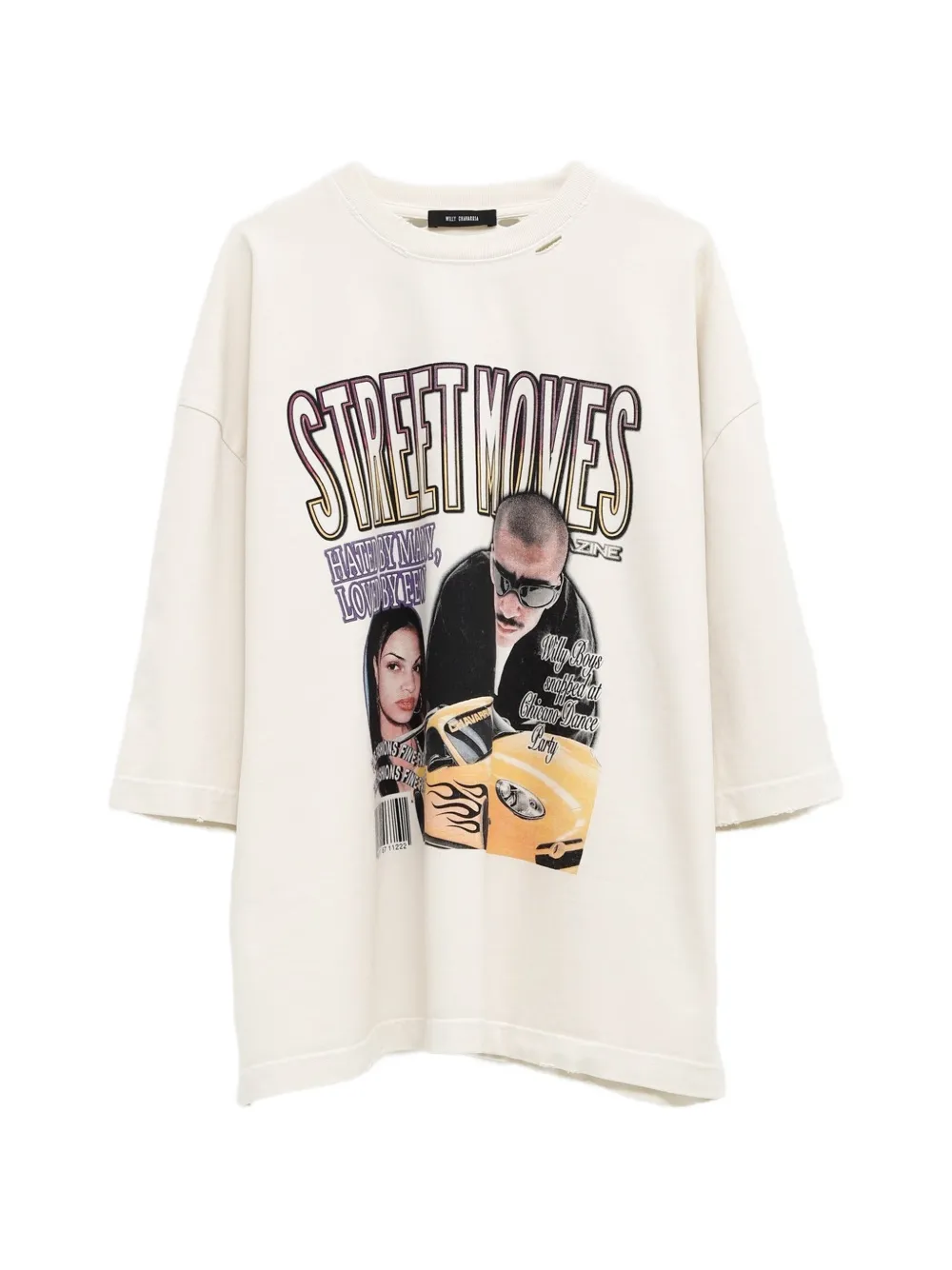 Willy Chavarria Street Moves Bufallo graphic-print distressed T-shirt
