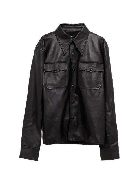 Willy Chavarria Chente leather shirt