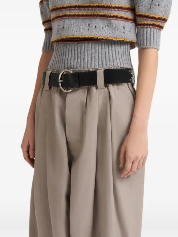 MARNI ベルト付きパンツ Marni キャンバスパンツ | ニュートラル | FARFETCH JP