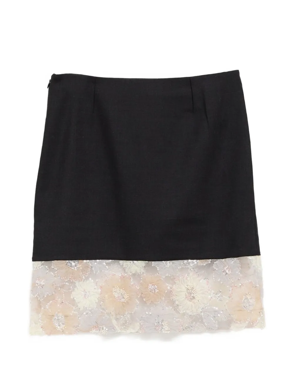 Paloma Wool Sooka sequin-embellished floral-lace straight mini skirt - Grigio