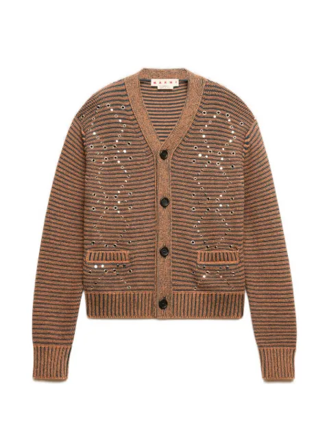 Marni alpaca-wool cardigan with studs