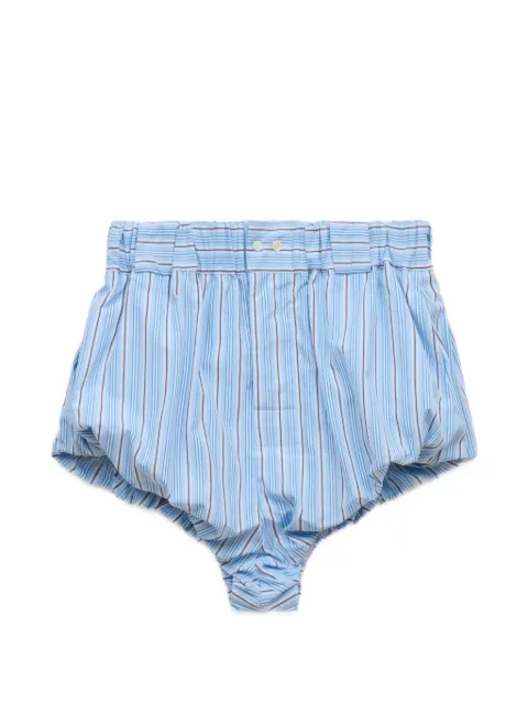 Marni light blue striped poplin bloomers