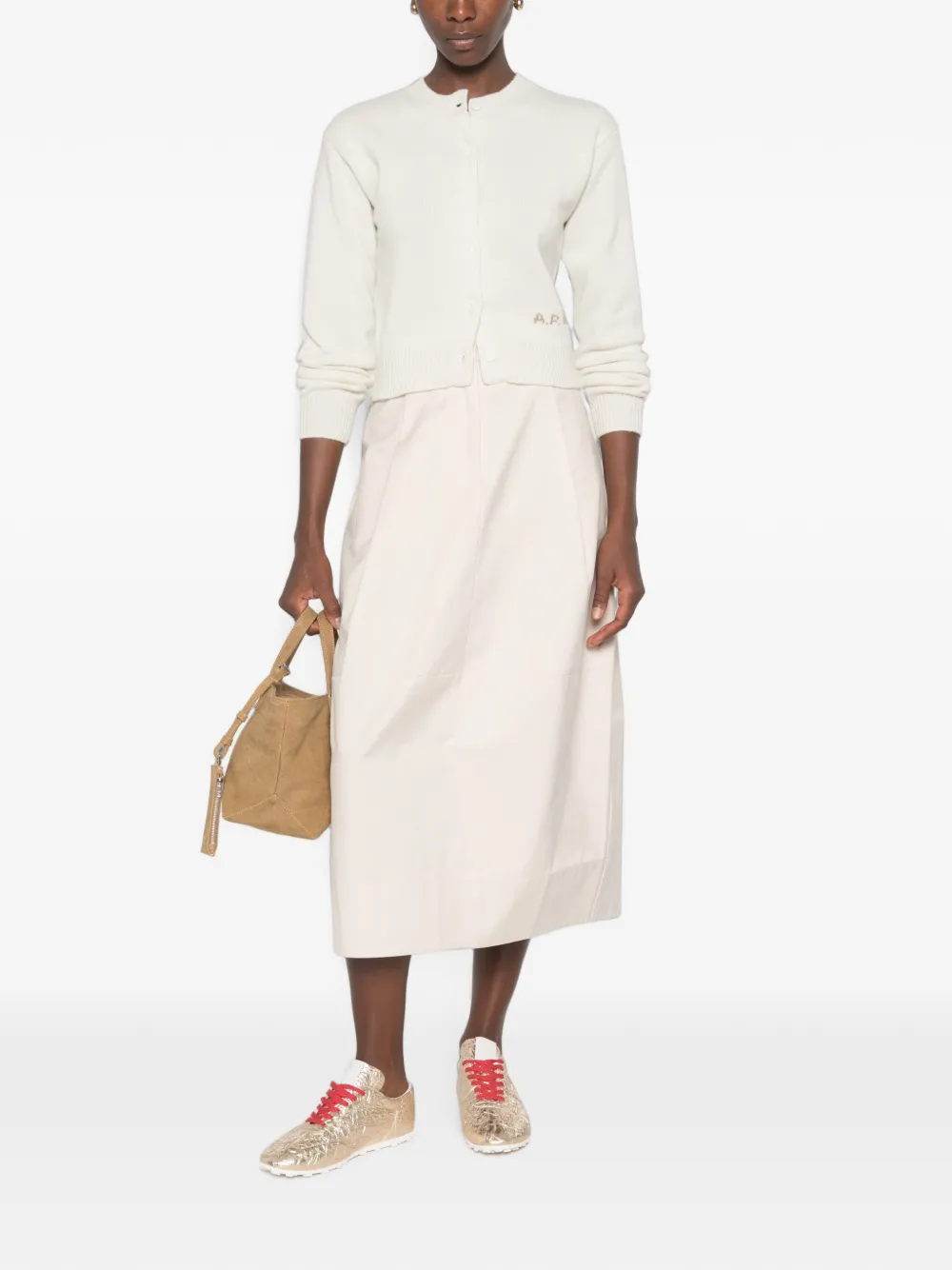 A.P.C. Lila wollen vest Beige