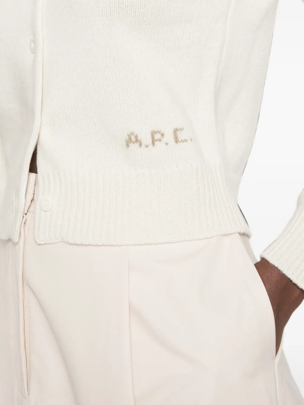 A.P.C. Lila wollen vest Beige