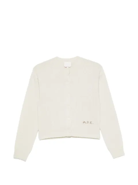 A.P.C. cárdigan Lila de lana
