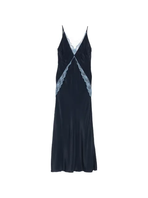 SIR. Elsie lace-trim slip maxi dress