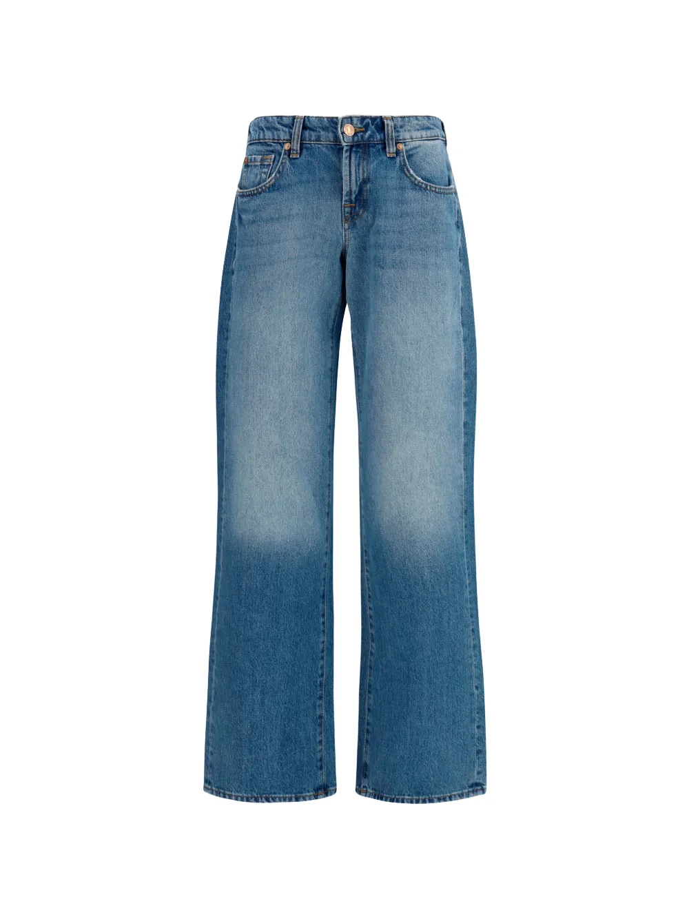 7 For All Mankind low-rise straight-leg jeans - Blu