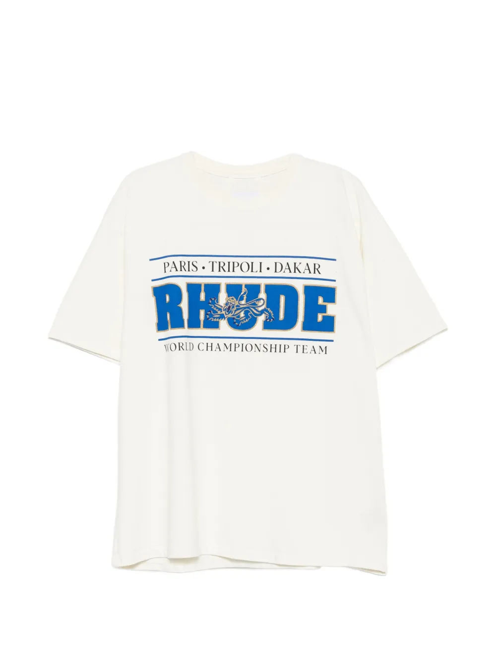 RHUDE logo-print T-shirt - Nude