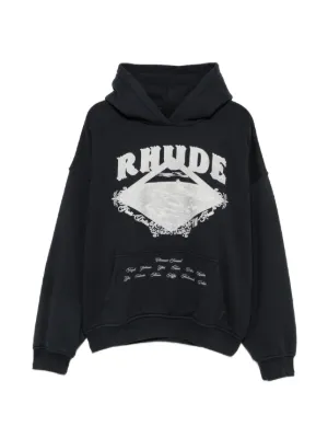 VETEMENTS cut-up Logo Hoodie | Grey | FARFETCH