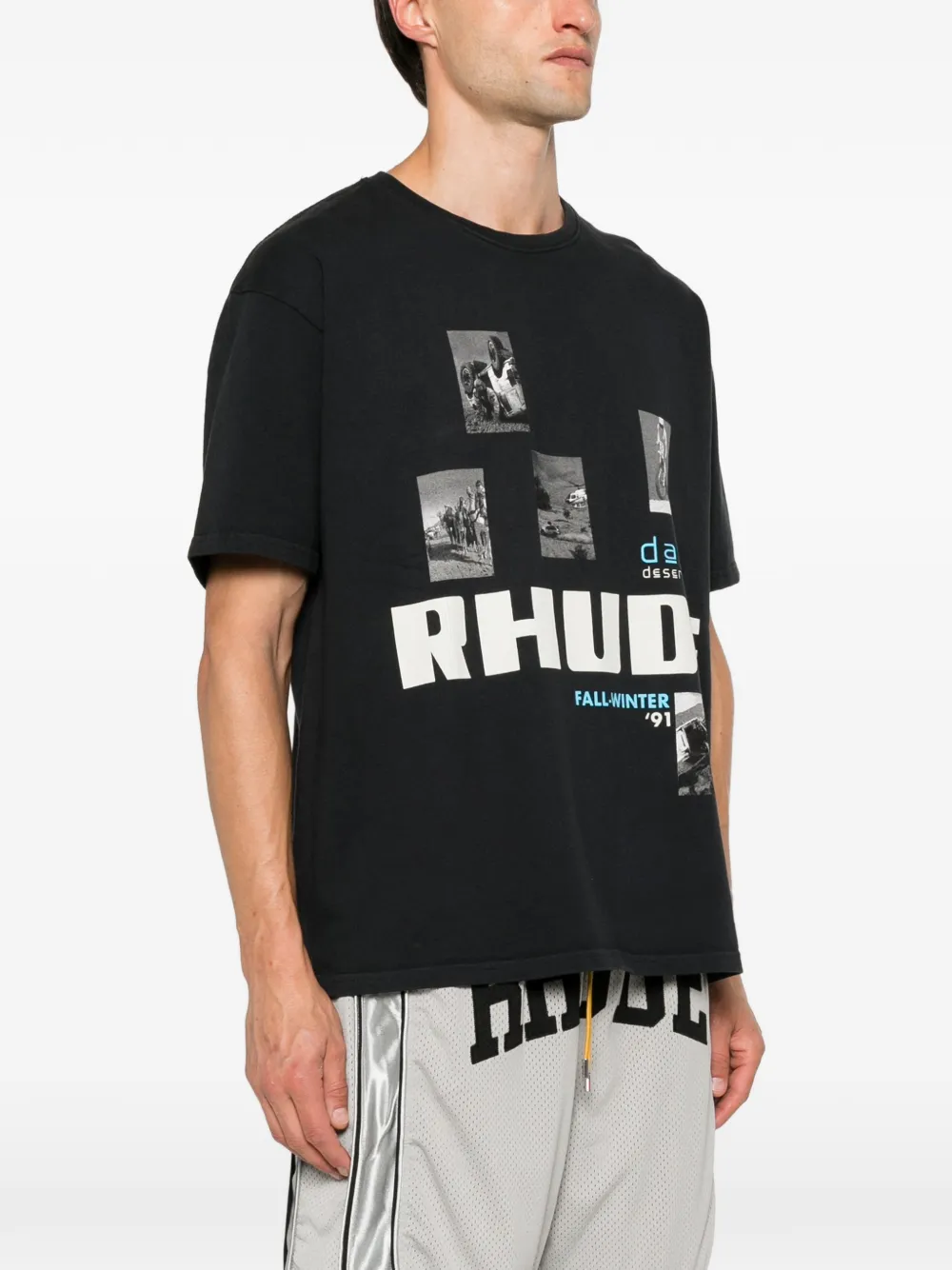 RHUDE Winter 91 T-shirt Zwart