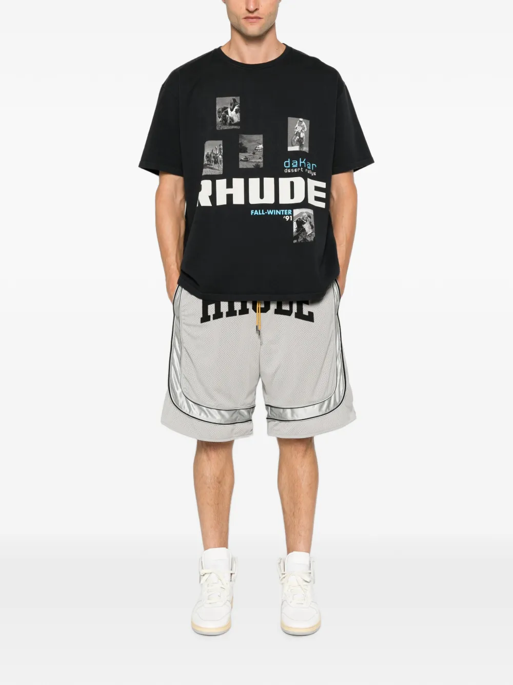 RHUDE Winter 91 T-shirt Zwart
