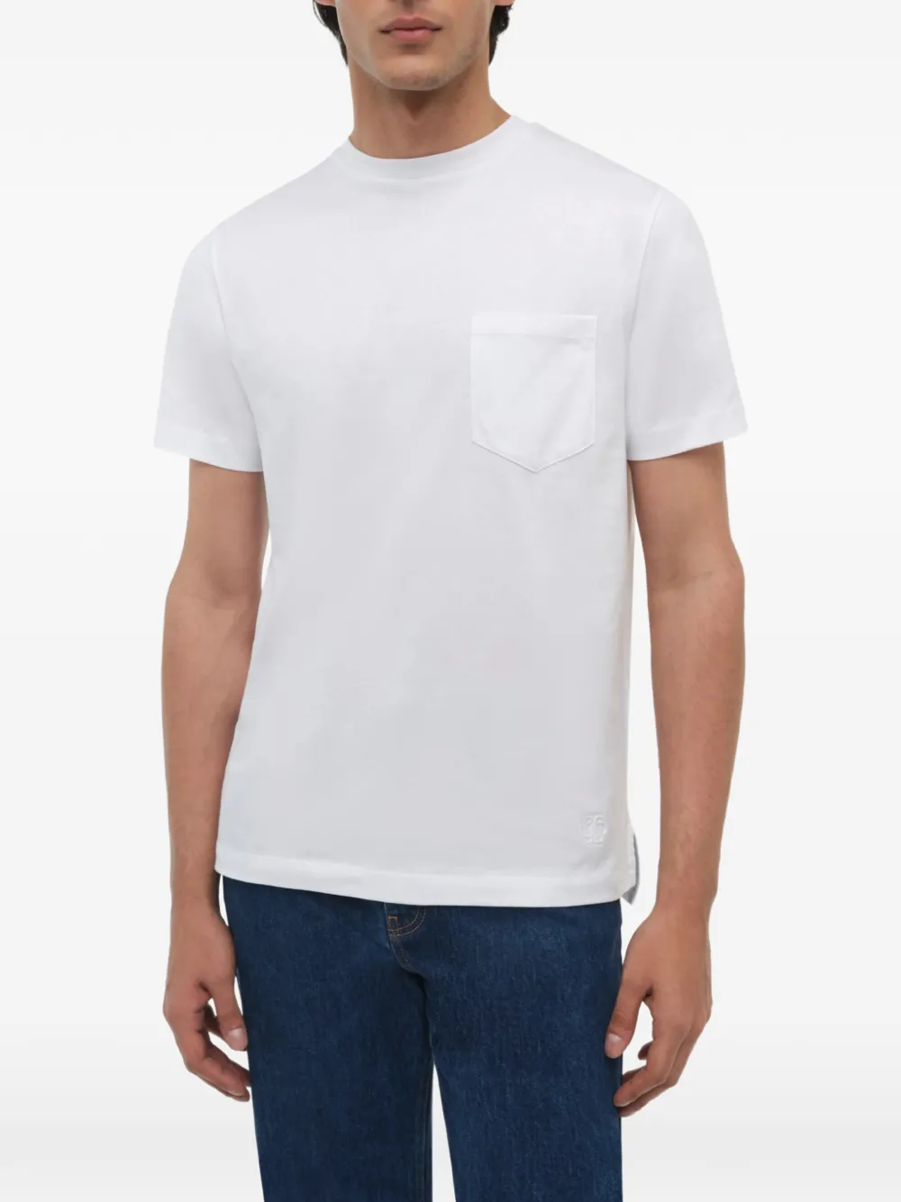 SIMKHAI T-shirt met borstzak Wit